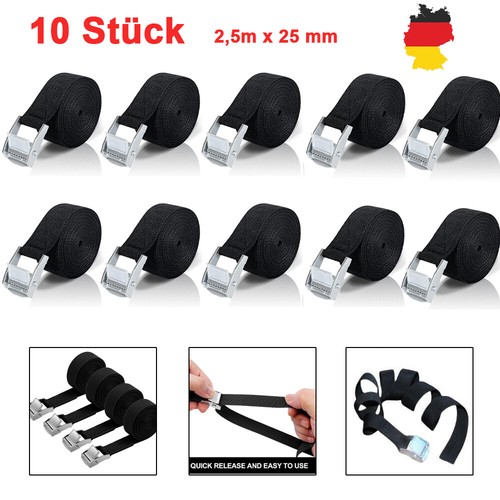 10x spanngurte meter - spanngurte, 2.5